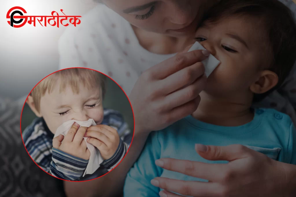 थंडीच्या खोकल्यावर उपाय म्हणून गरम चहा पित असलेली मुले.
